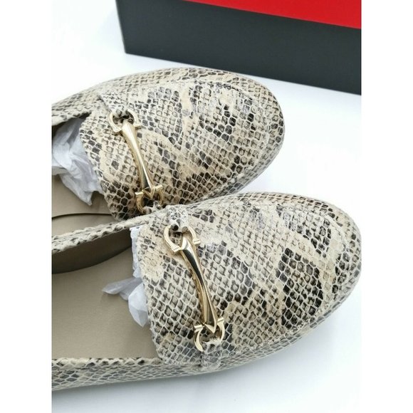 Rialto Guiding Loafer Flats Snakeskin Print Women's US 7W New - Picture 10 of 11